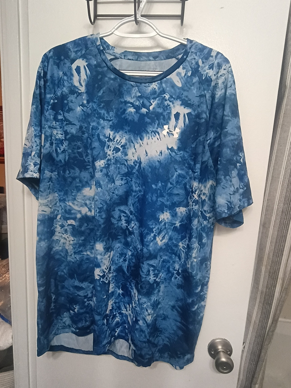 Under Armour Blue Tie-Dye Short Sleeve Performance Tee